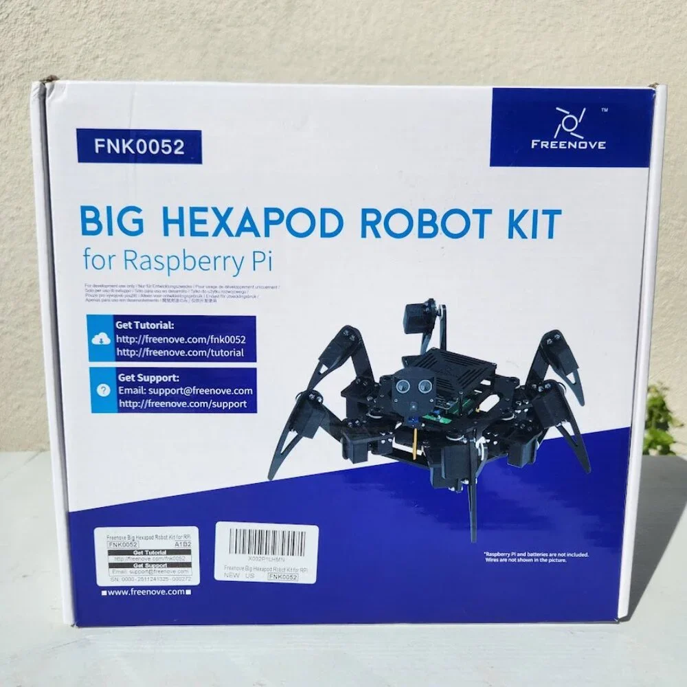 NEW Freenove Hexapod Robot Kit for Robotics Rasberry Pi 5 4 B 3 B+ Zero 2